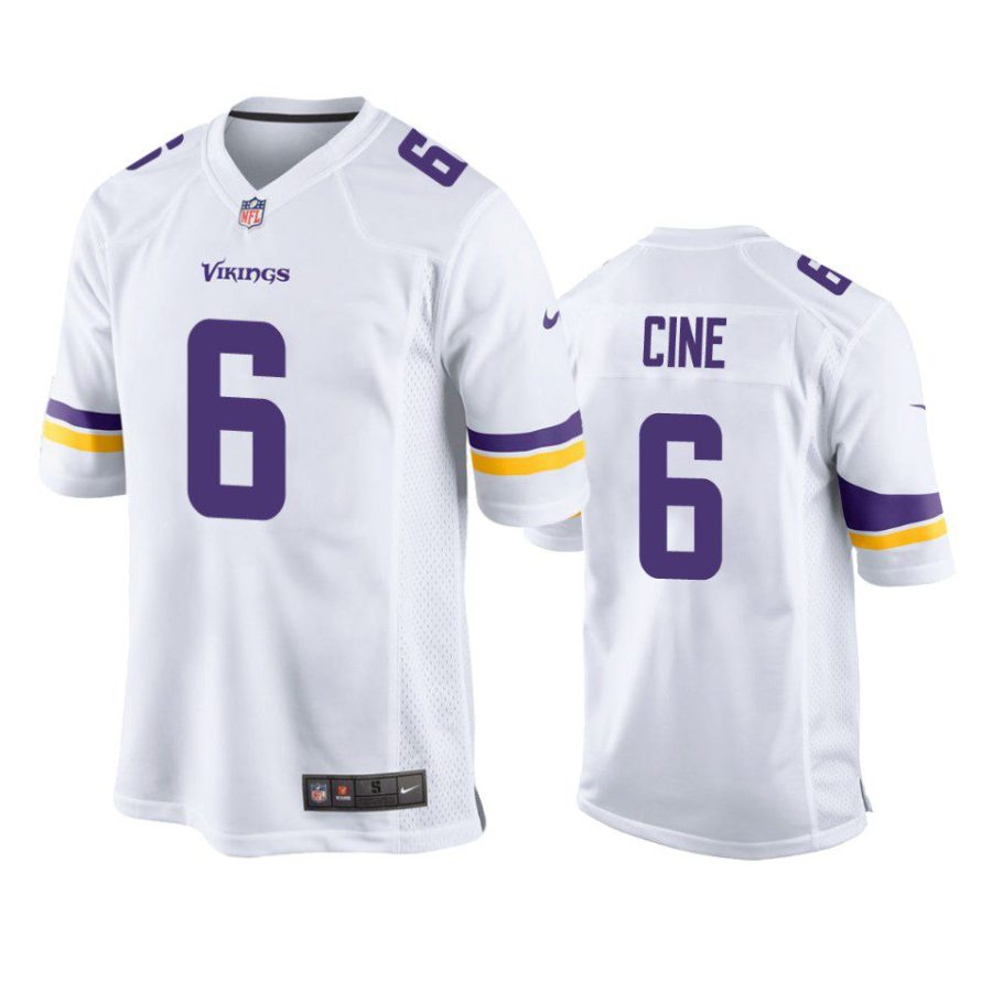 lewis cine vikings white game jersey