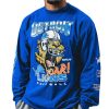 lions blue smplfd roar t shirt