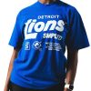 lions blue smplfd vintage program t shirt