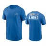 lions blue team incline t shirt