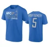 lions david montgomery blue 2023 nfc north division champions conquer t shirt