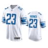 lions mike hughes game white jersey