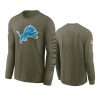 lions olive 2022 salute to service long sleeve t shirt