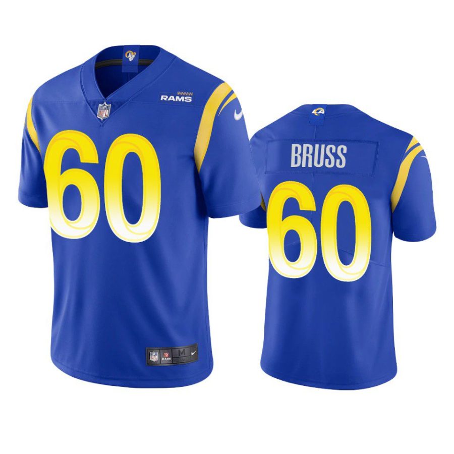 logan bruss rams royal vapor jersey