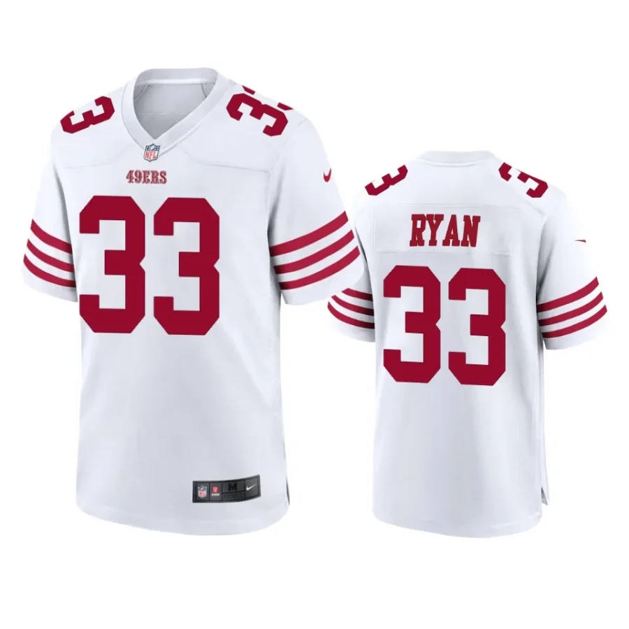 logan ryan 49ers white game jersey