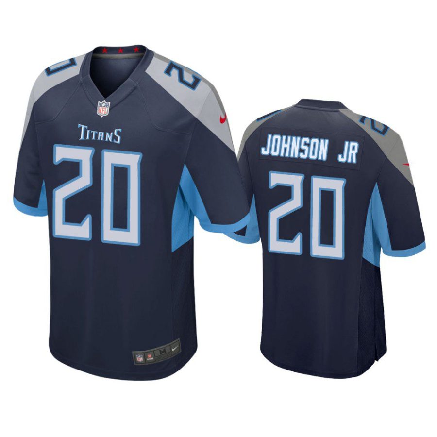 lonnie johnson jr. titans navy game jersey