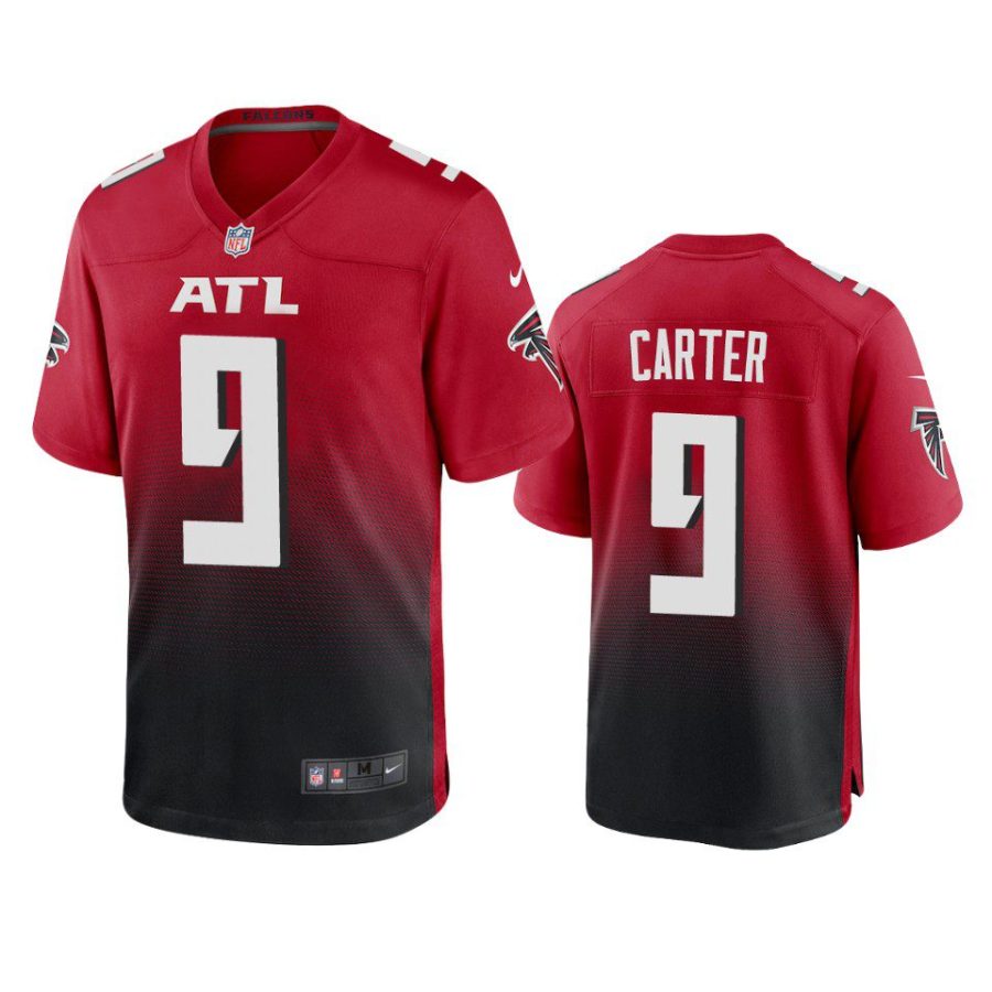 lorenzo carter falcons red game jersey