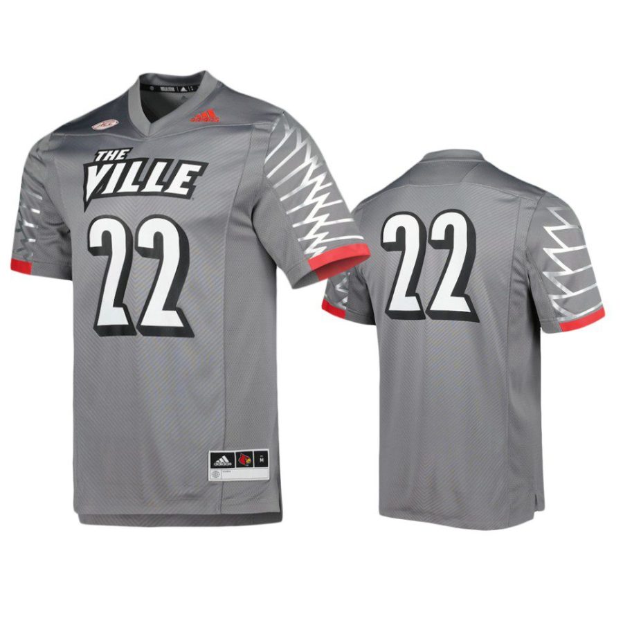 louisville cardinals 22 charcoal premier jersey