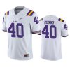 lsu tigers harold perkins white game jersey