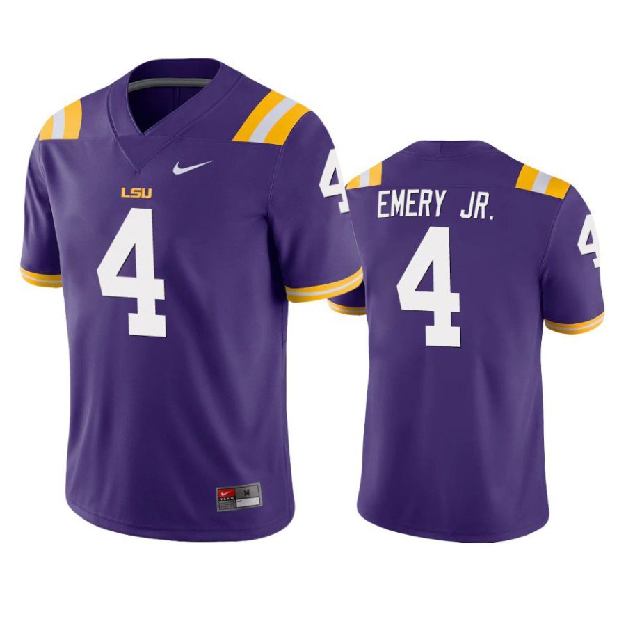 lsu tigers john emery jr. purple game jersey