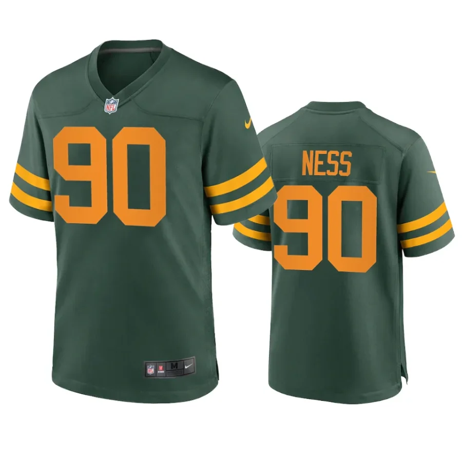 lukas van ness packers green alternate game jersey