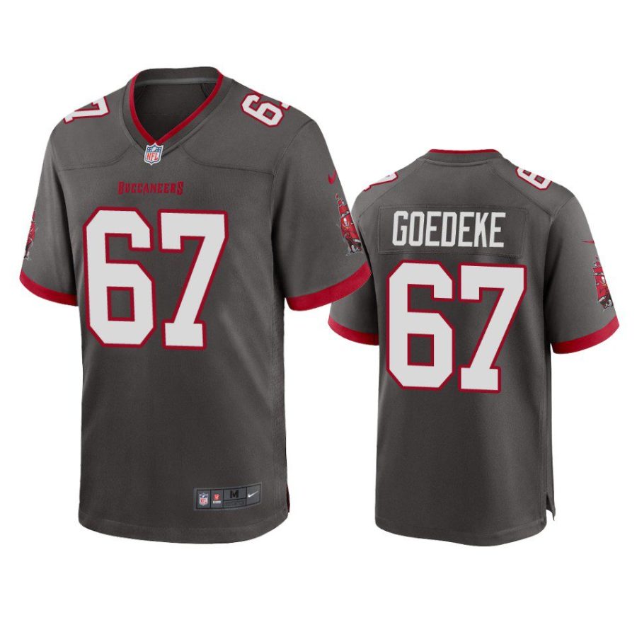 luke goedeke buccaneers alternate game pewter jersey