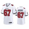 luke goedeke buccaneers white game jersey