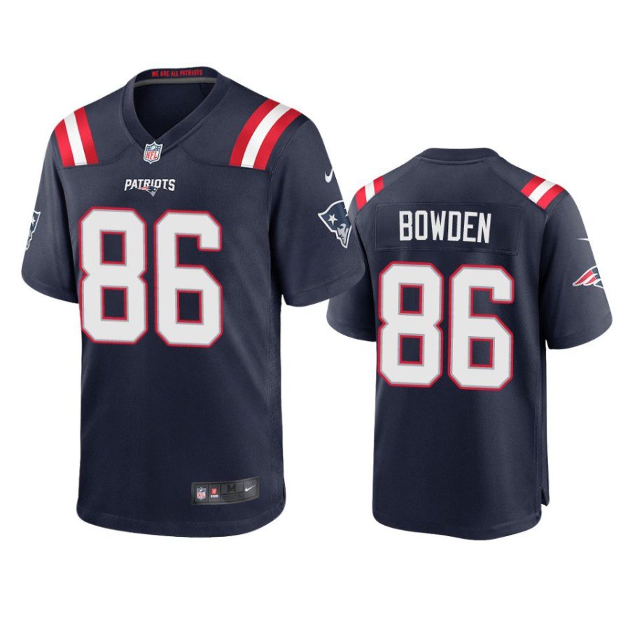 lynn bowden patriots game navy jersey