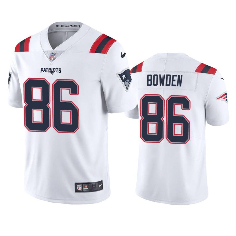 lynn bowden patriots vapor limited white jersey