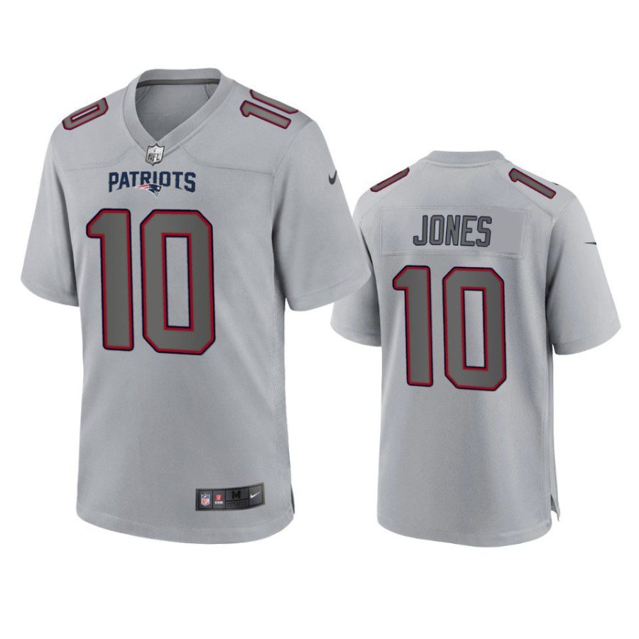 mac jones patriots atmosphere fashion game gray jersey