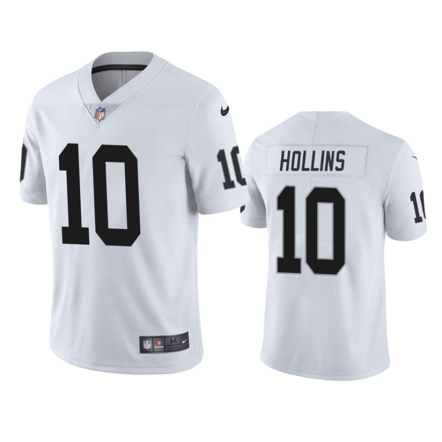 mack hollins raiders vapor limited white jersey