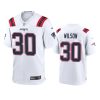 mack wilson patriots white game jersey