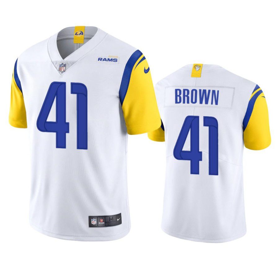 malcolm brown rams white alternate vapor limited jersey