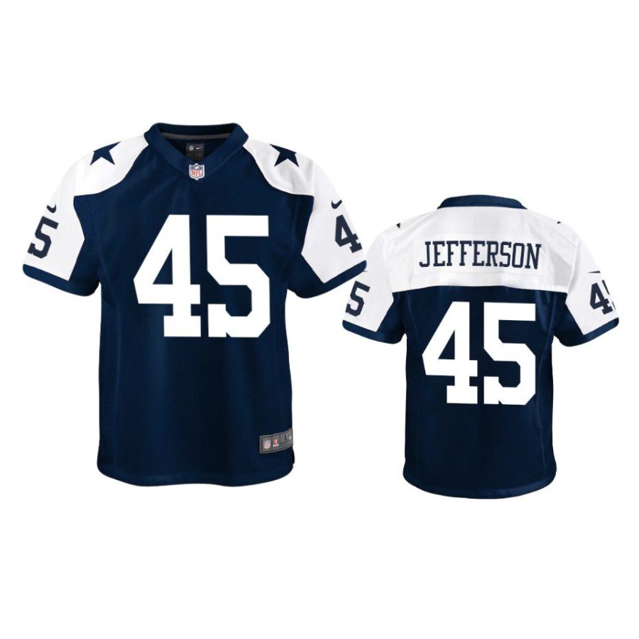 malik jefferson alternate game youth navy jersey