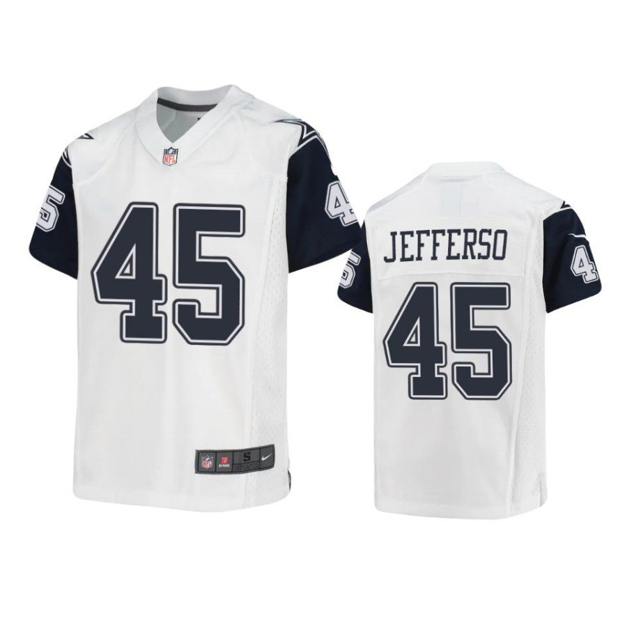 malik jefferson alternate game youth white jersey