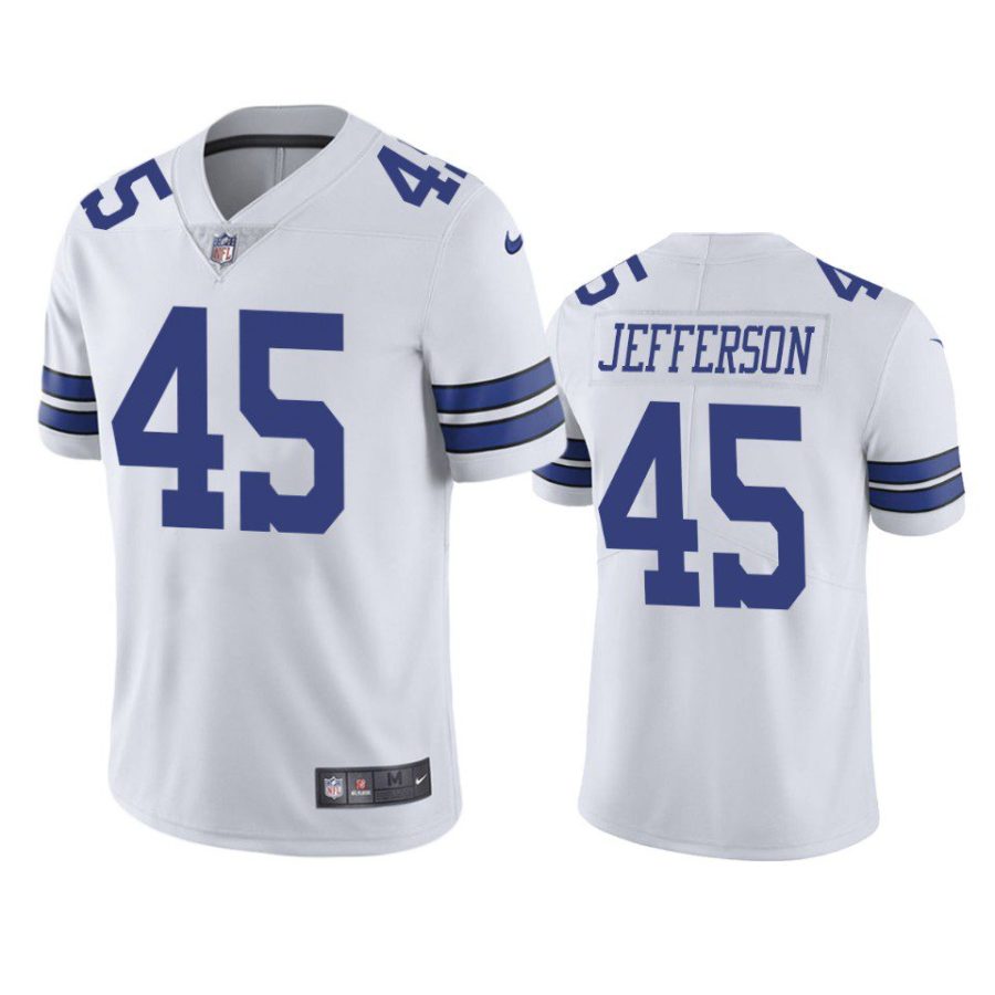 malik jefferson cowboys jersey white vapor limited