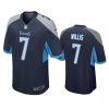 malik willis titans game navy jersey