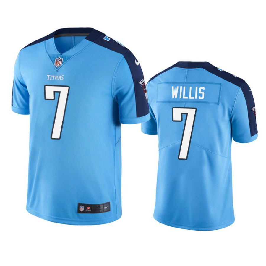 malik willis titans light blue vapor jersey