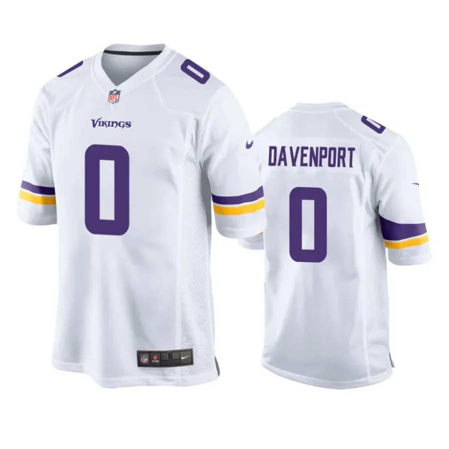 marcus davenport vikings white game jersey