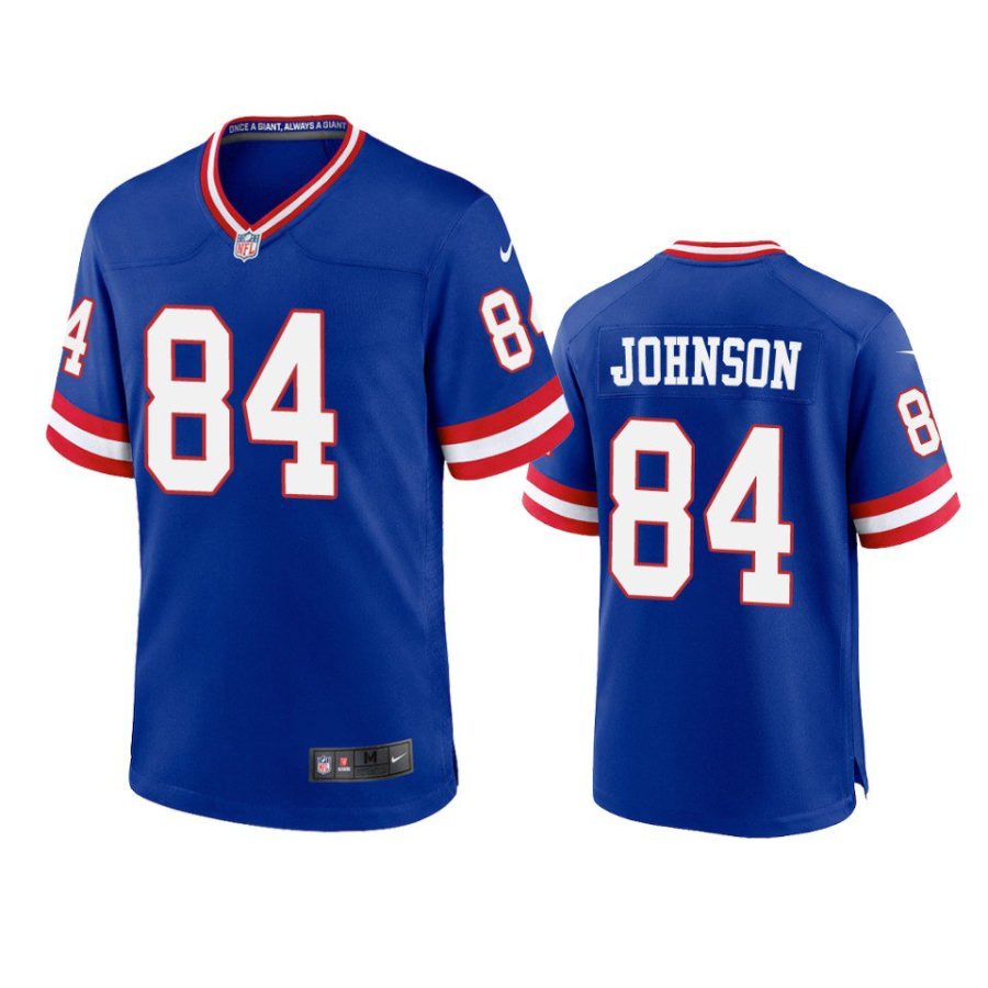 marcus johnson giants royal classic game jersey