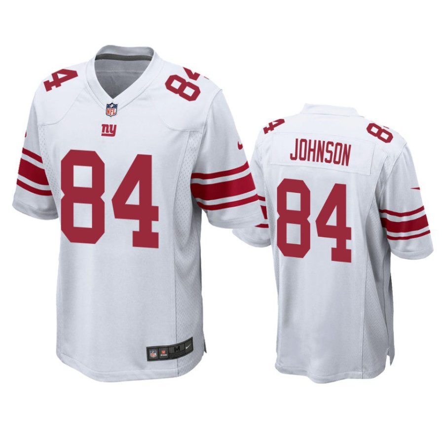 marcus johnson giants white game jersey