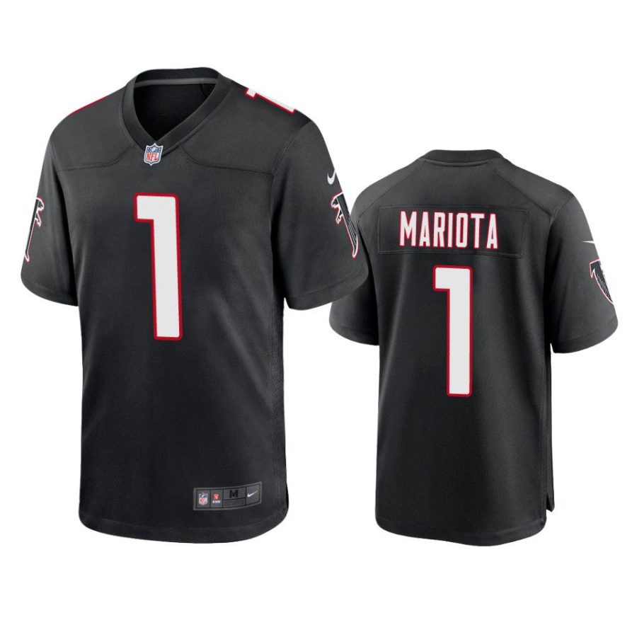 marcus mariota falcons black throwback game jersey