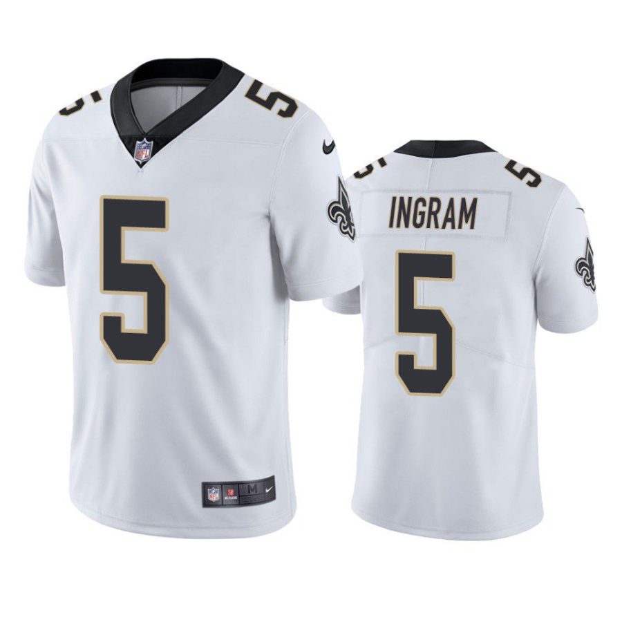 mark ingram saints jersey white vapor limited