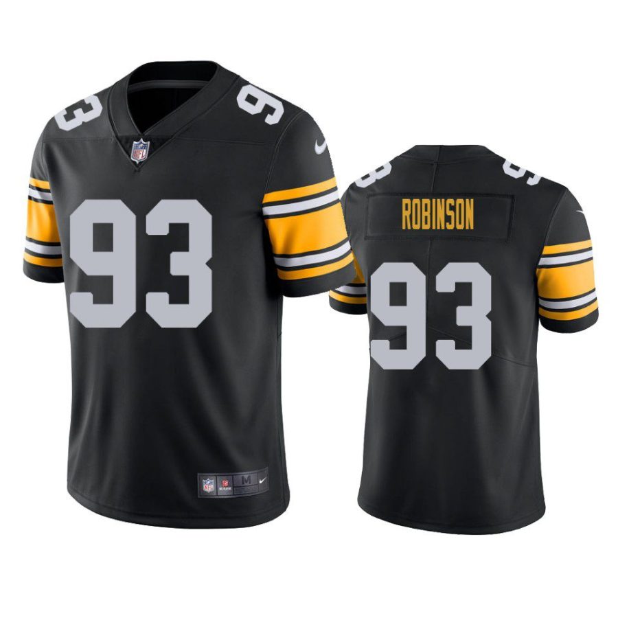 mark robinson steelers black vapor jersey