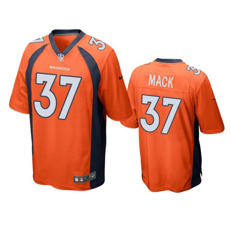 marlon mack broncos orange game jersey