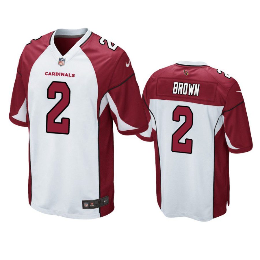 marquise brown cardinals white game jersey