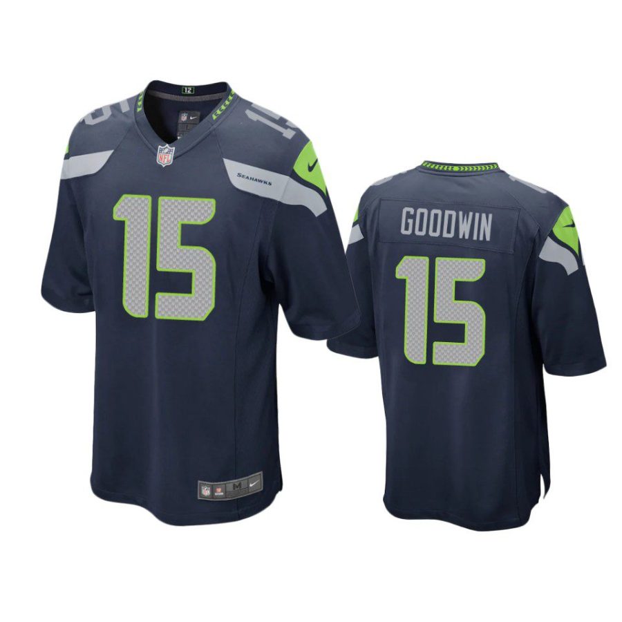 marquise goodwin seahawks college navy game jersey