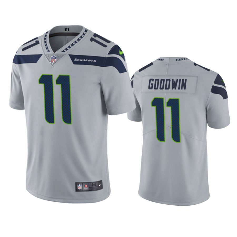 marquise goodwin seahawks jersey gray vapor limited