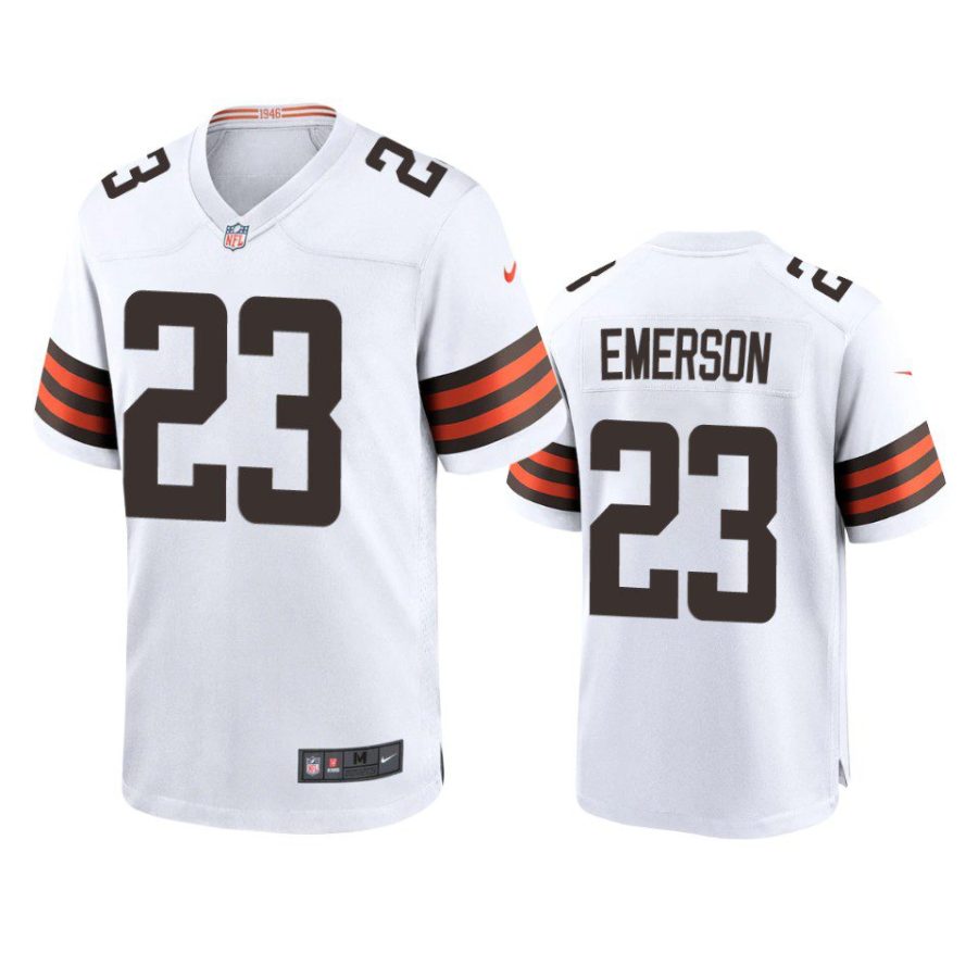 martin emerson browns white game jersey