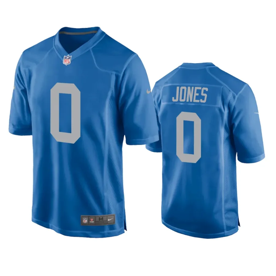 marvin jones lions blue throwback game jersey