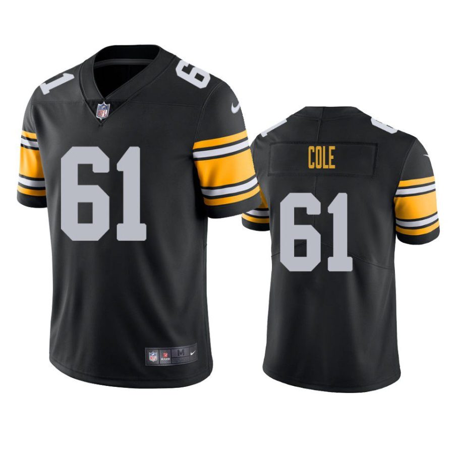 mason cole steelers alternate vapor limited black jersey