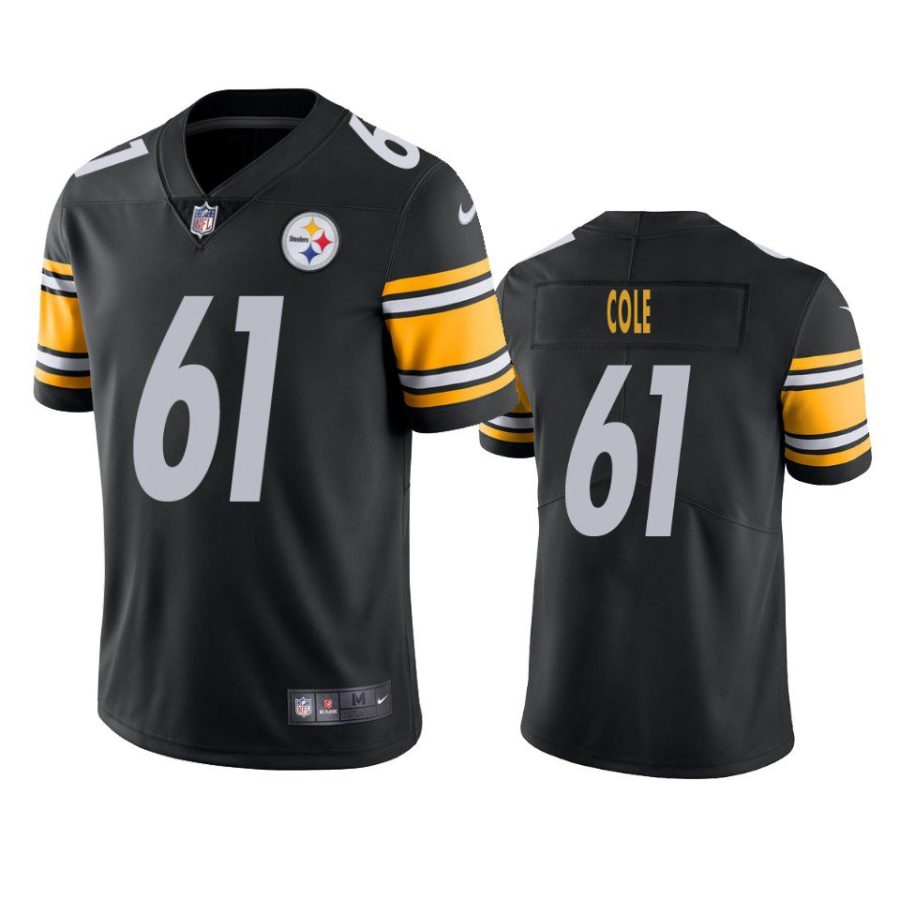 mason cole steelers black vapor jersey