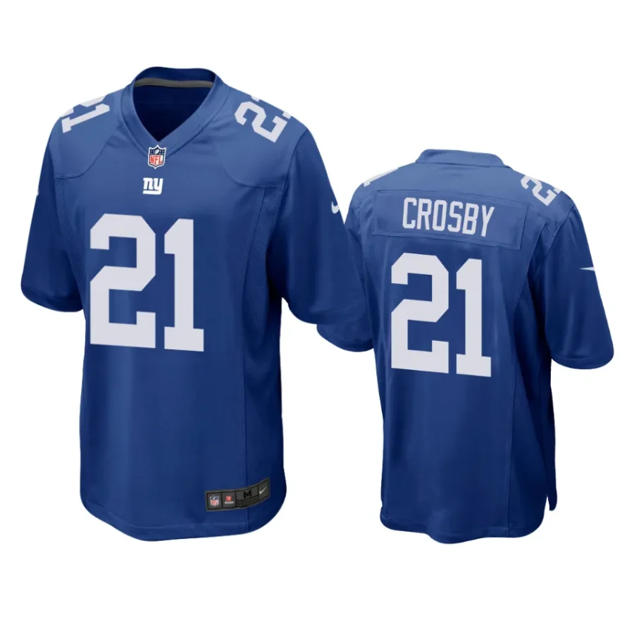 mason crosby giants royal game jersey