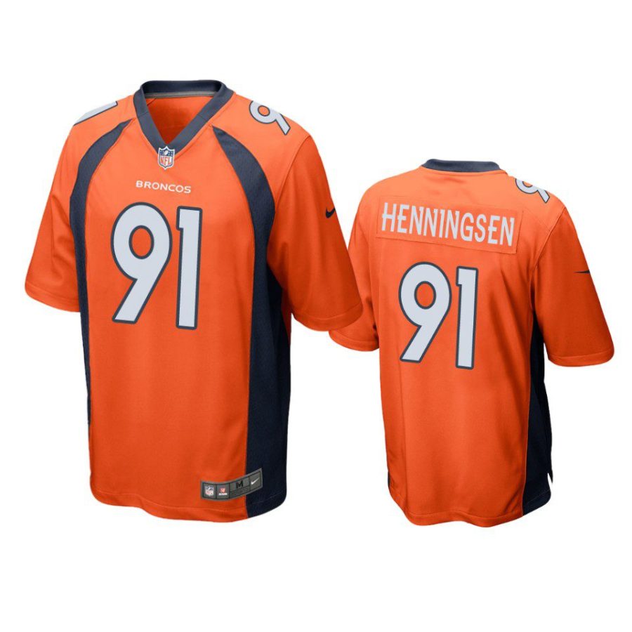 matt henningsen broncos orange game jersey