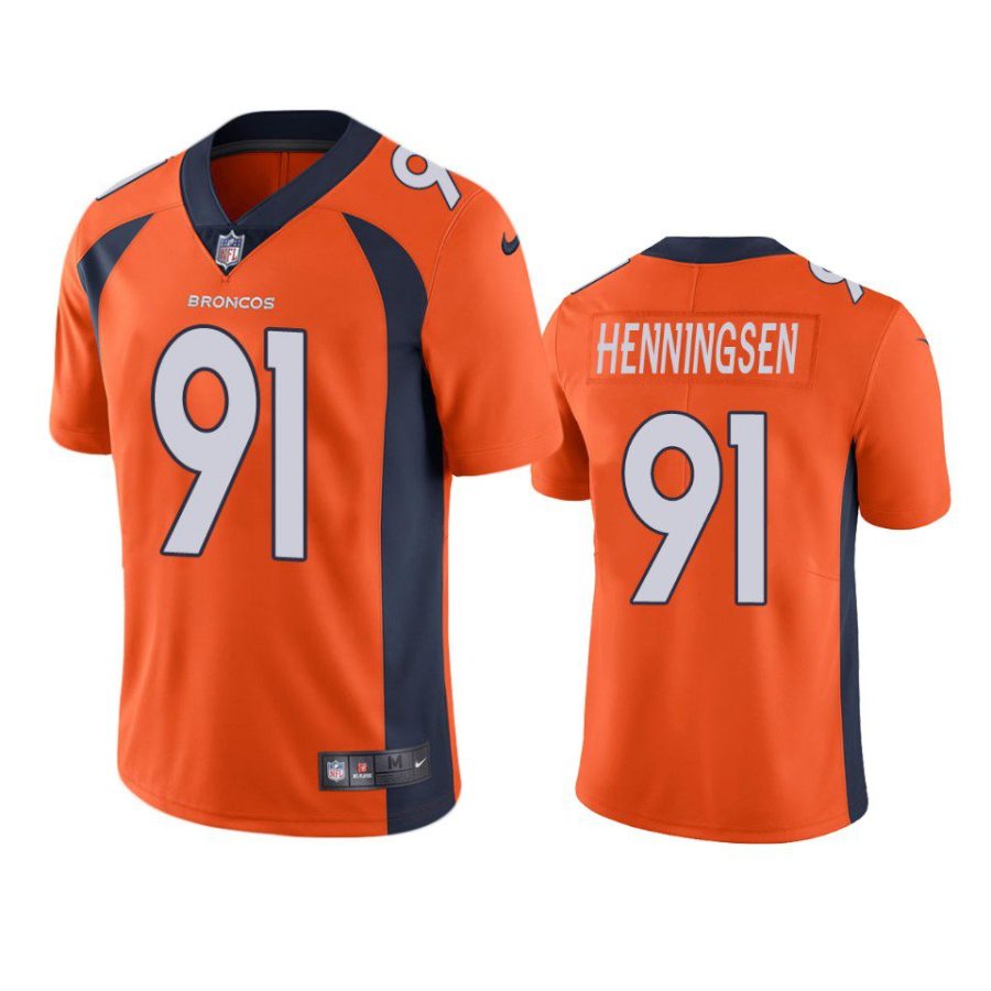 matt henningsen broncos orange vapor jersey