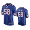 matt milano bills game royal jersey