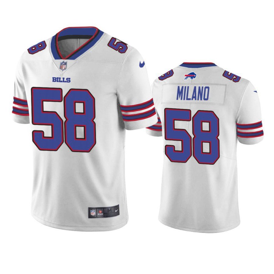 matt milano bills vapor limited white jersey