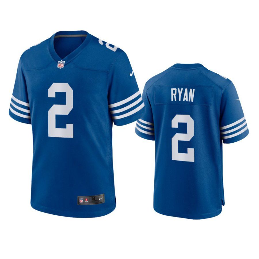 matt ryan colts royal alternate game jersey