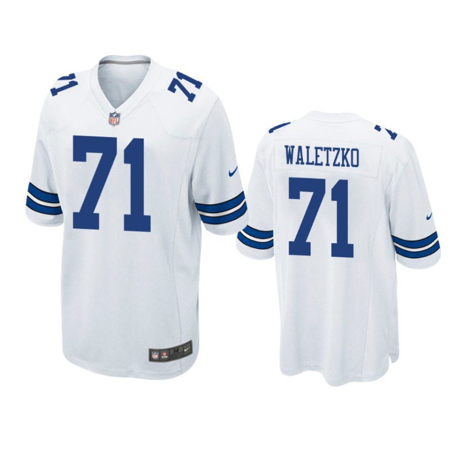 matt waletzko cowboys white game jersey