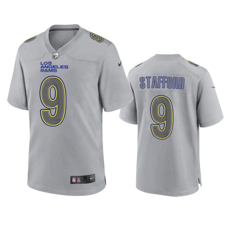 matthew stafford rams gray atmosphere fashion game jersey